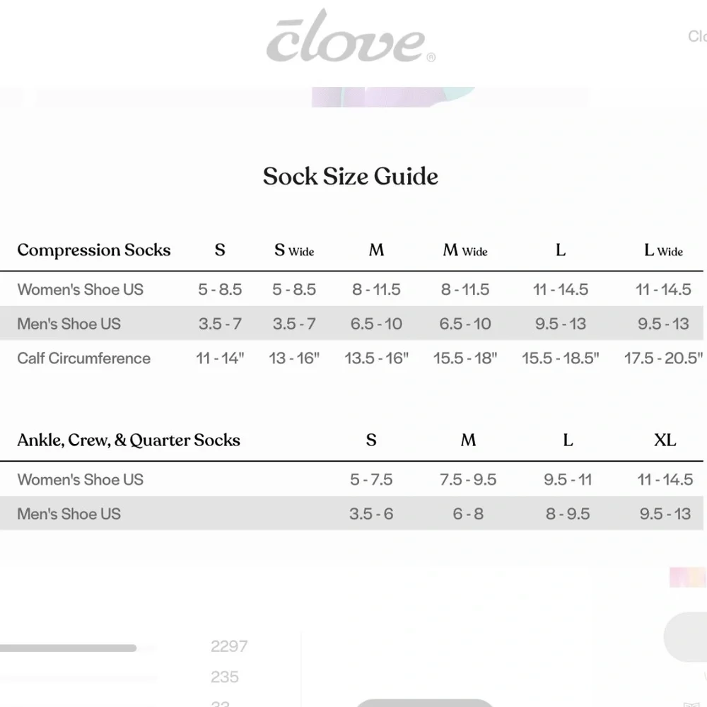 NWT | Clove Compression Socks Pink | Sz L